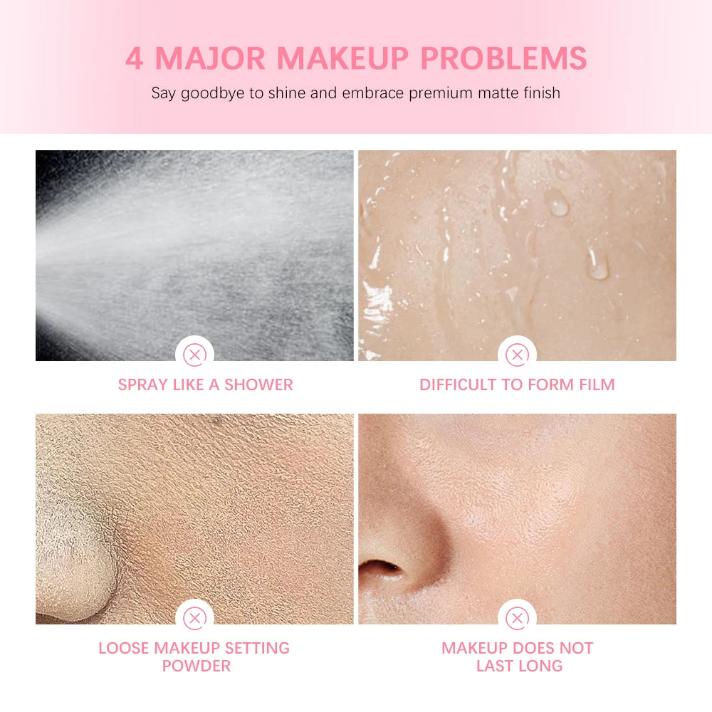 Long-Lasting Matte Makeup Setting Spray