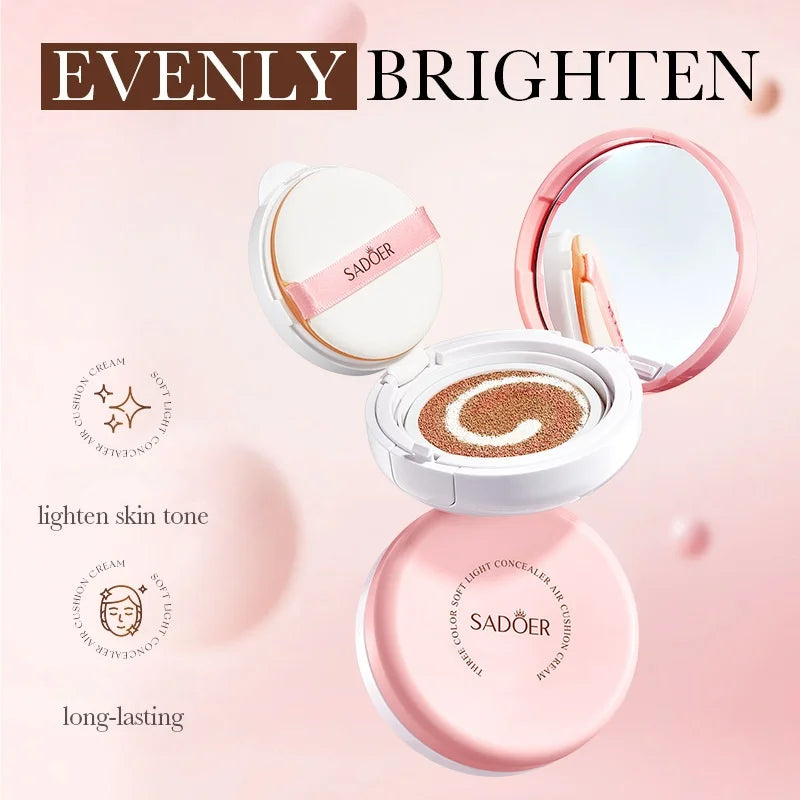 Three-Color Brightening Concealer Cushion Foundation - 1