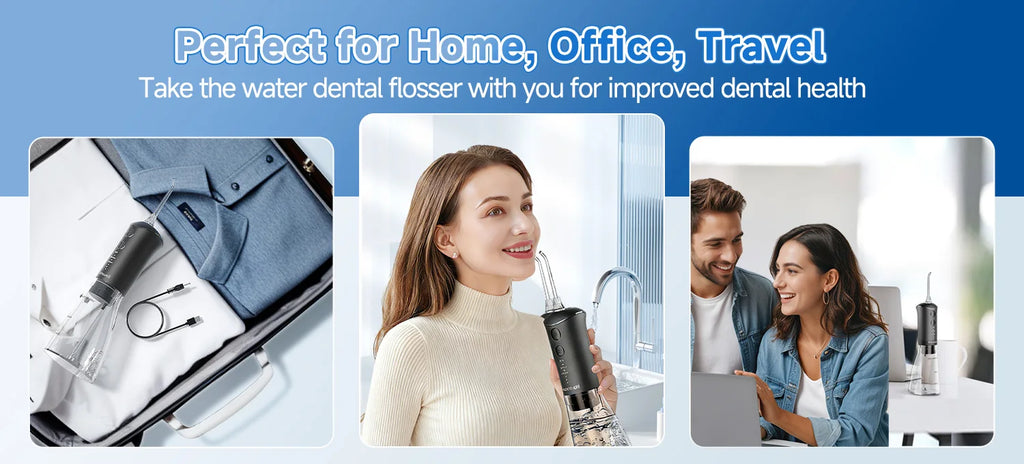 Professional Electric Toothbrush and Water Flosser Oral Care Kit