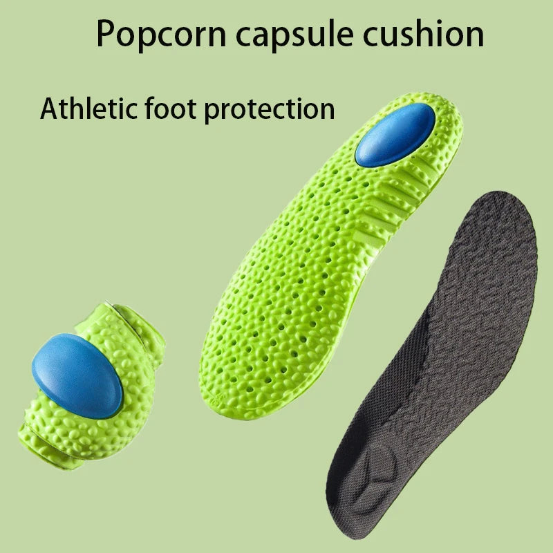 Shock-Absorbing Wormwood Sports Insoles