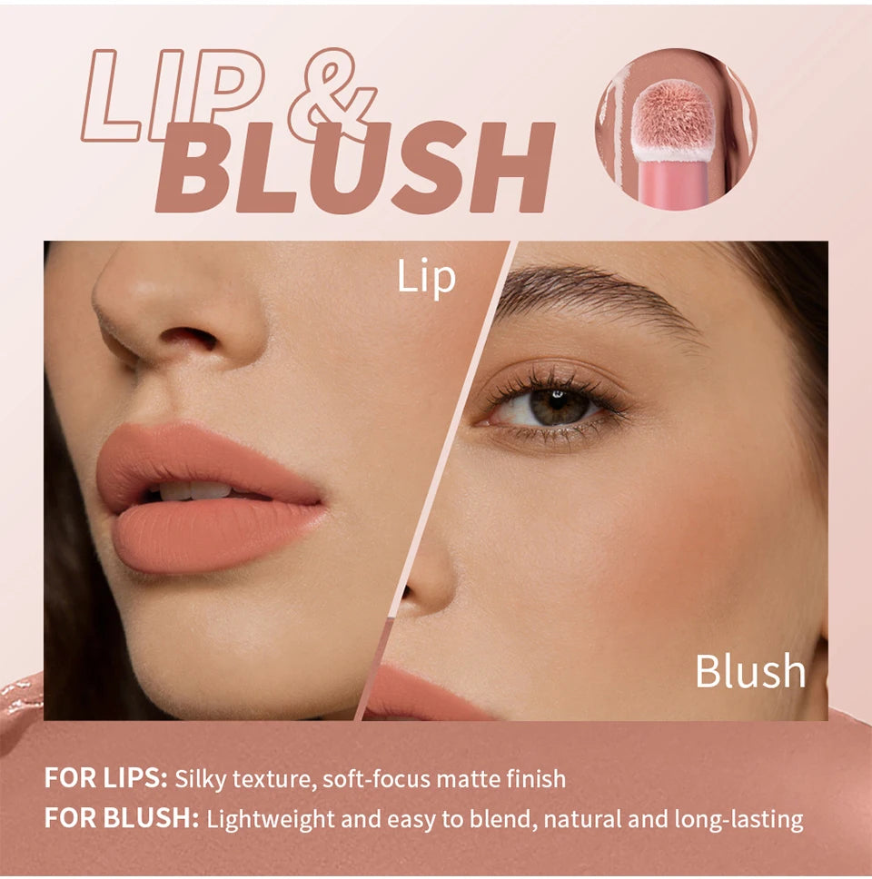 2-in-1 Matte Air Cushion Lip Cream and Blush