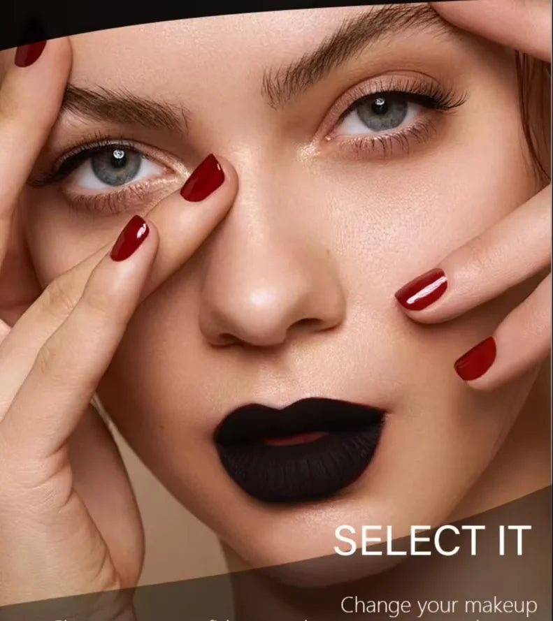 Matte Black Waterproof Lipstick for Halloween and Costume Makeup