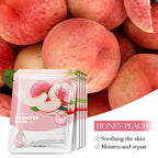 10-Piece Fruit Essence Hydrating and Brightening Facial Mask Set
