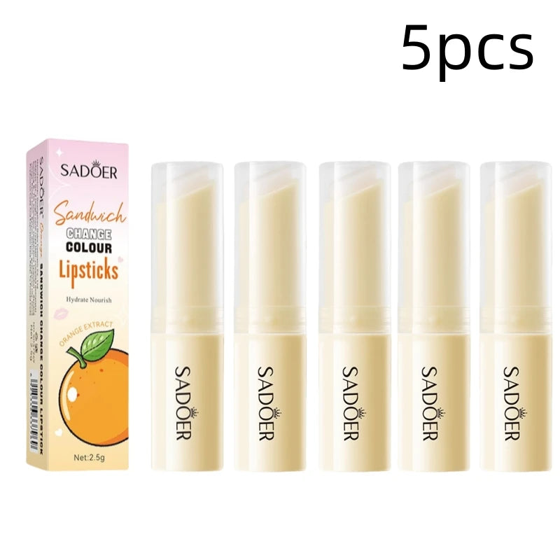Color-Changing Orange Moisturizing Lip Balm
