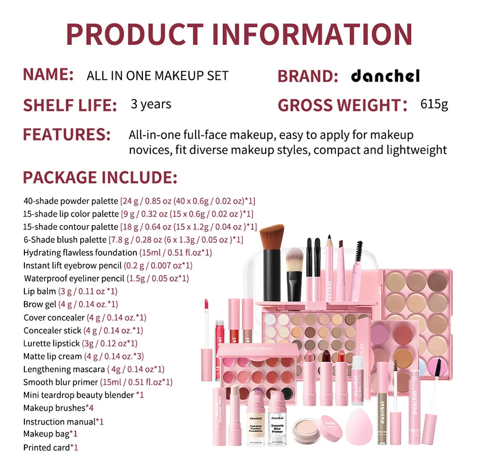 All-in-One Professional Makeup Collection Set - 19