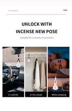 Hanging Glass Car Air Freshener Perfume Bottle