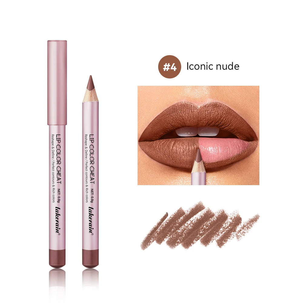 Waterproof Matte Lip Liner Pencil Set - 20