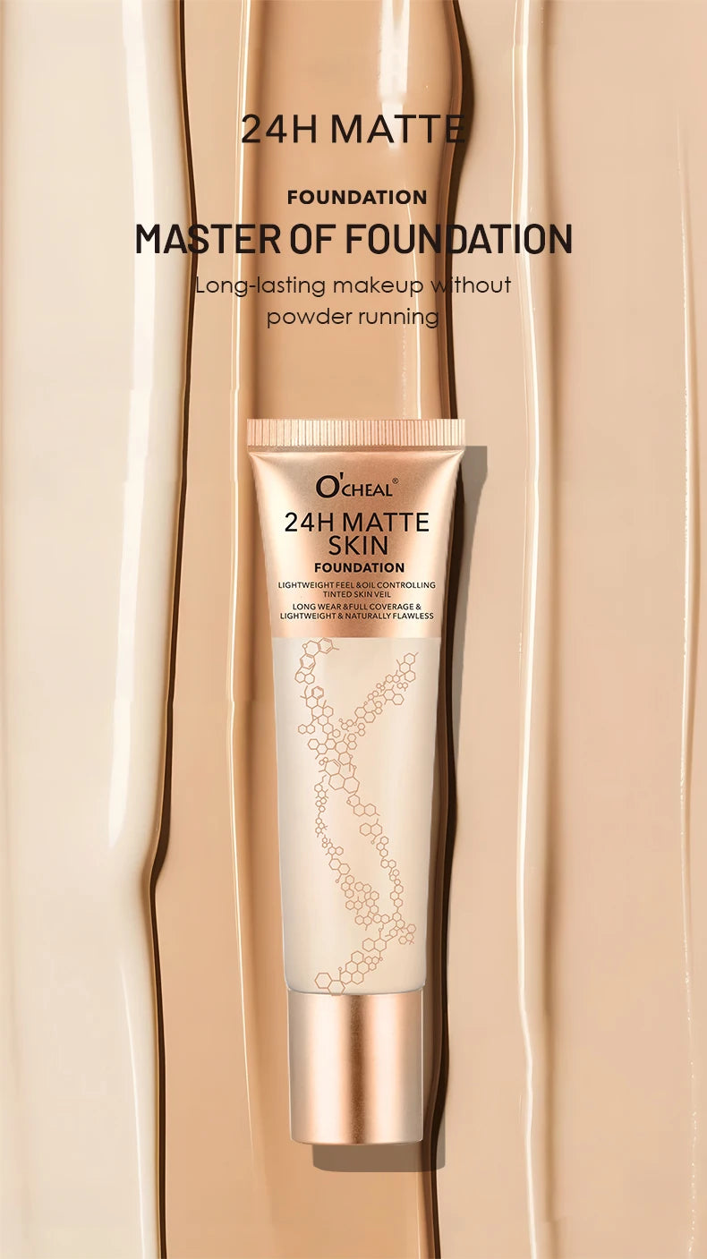 Long-Lasting Waterproof Matte Liquid Foundation