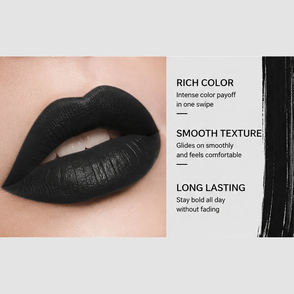 Matte Gothic Lipstick for Halloween Cosplay Makeup