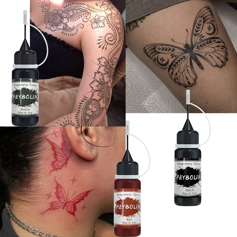 DIY Temporary Tattoo Kit with Stencils