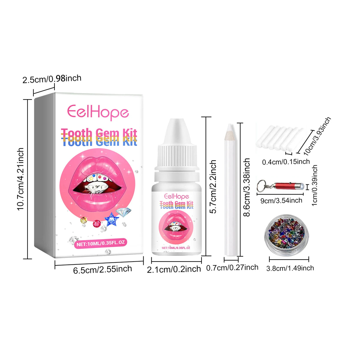 DIY Professional Tooth Gem Kit for Sparkling Dental Jewelry