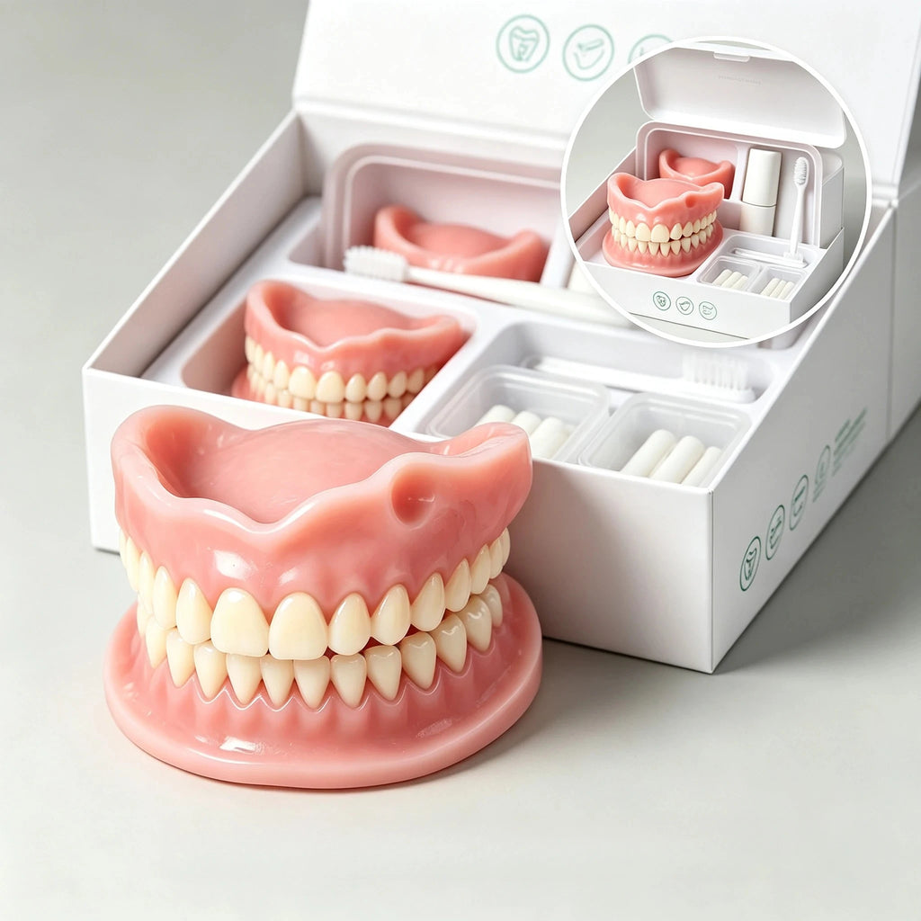 Comfortable Silicone Denture Set for Daily Use