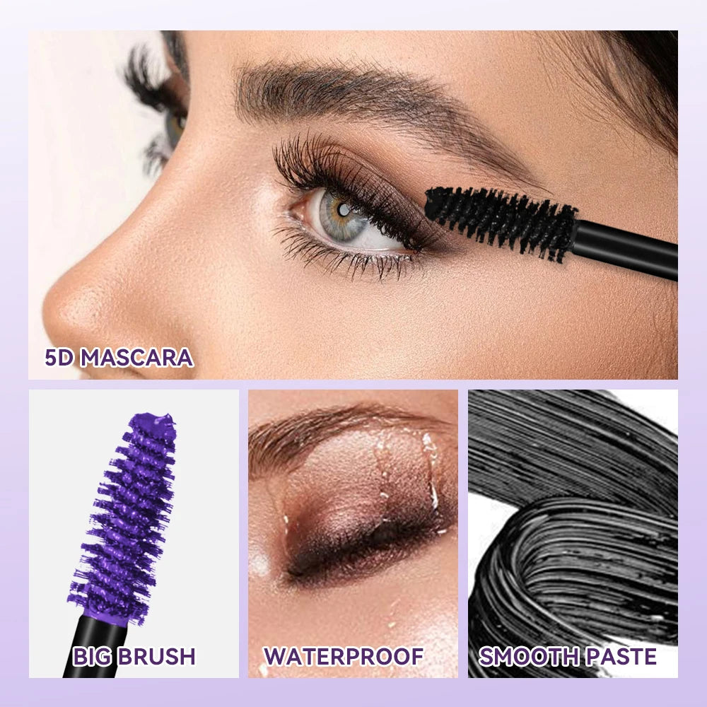 Waterproof 5D Lengthening and Volumizing Mascara