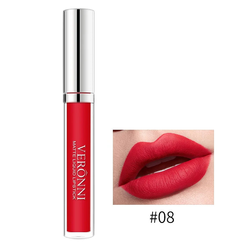 Long-Lasting Waterproof Matte Liquid Lipstick