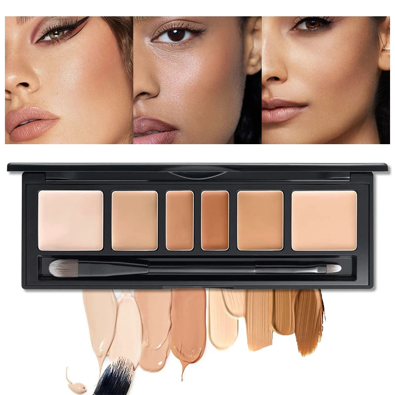 6-Color Professional Face Concealer and Corrector Palette