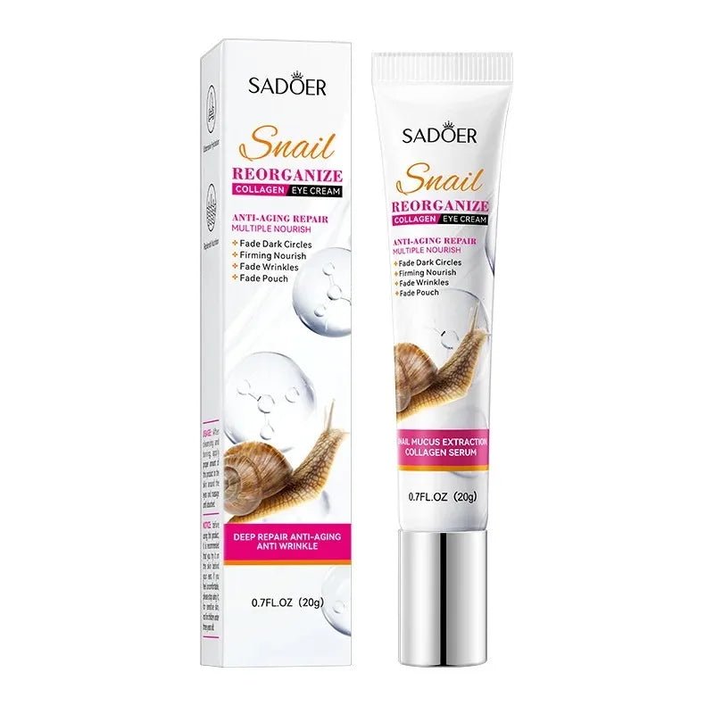 Snail Collagen Anti-Aging Eye Cream for Dark Circles and Puffiness