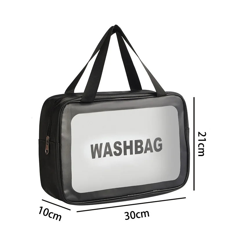 Waterproof Transparent Travel Toiletry and Cosmetic Organizer Bag