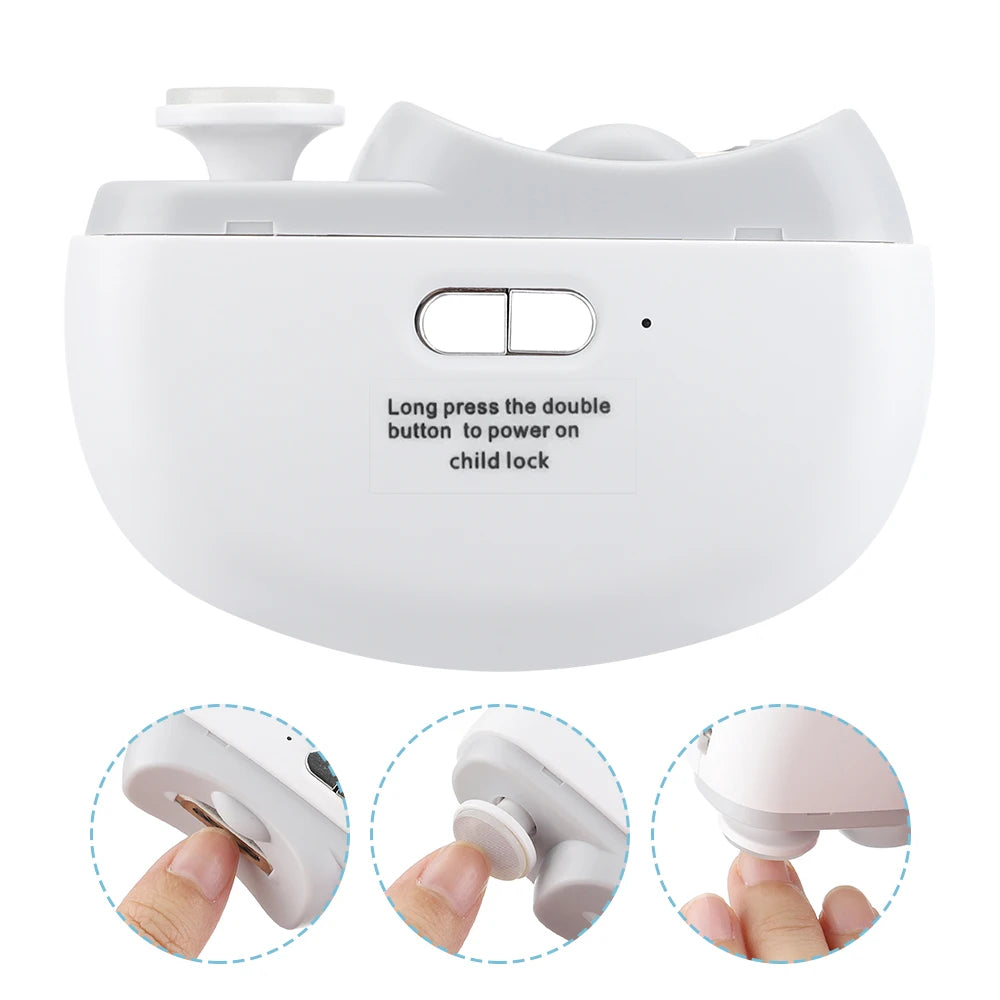 Electric Automatic Nail Clipper with LED Light - 1