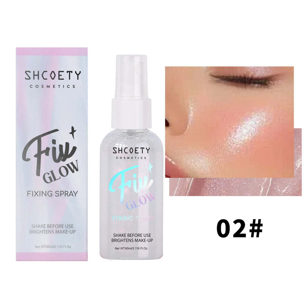 Shimmering Makeup Setting and Body Highlighter Spray
