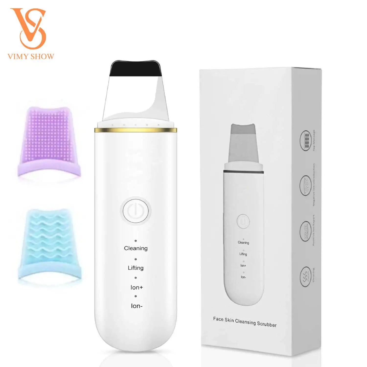 Ultrasonic Facial Skin Scrubber and Pore Cleanser - 1
