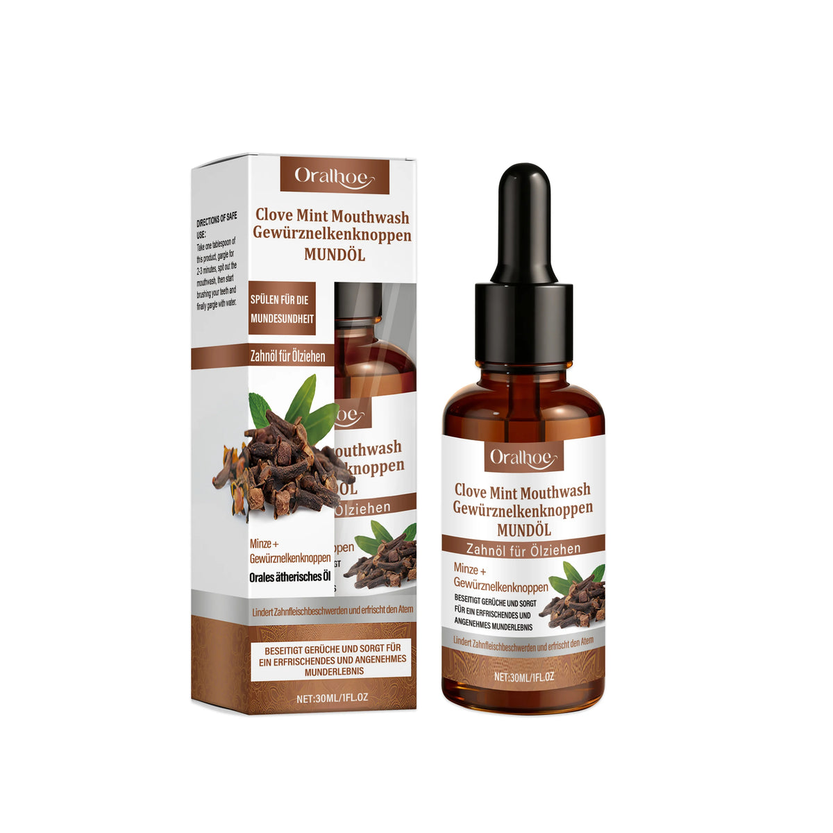Clove Mint Mouthwash for Fresh Breath and Oral Care