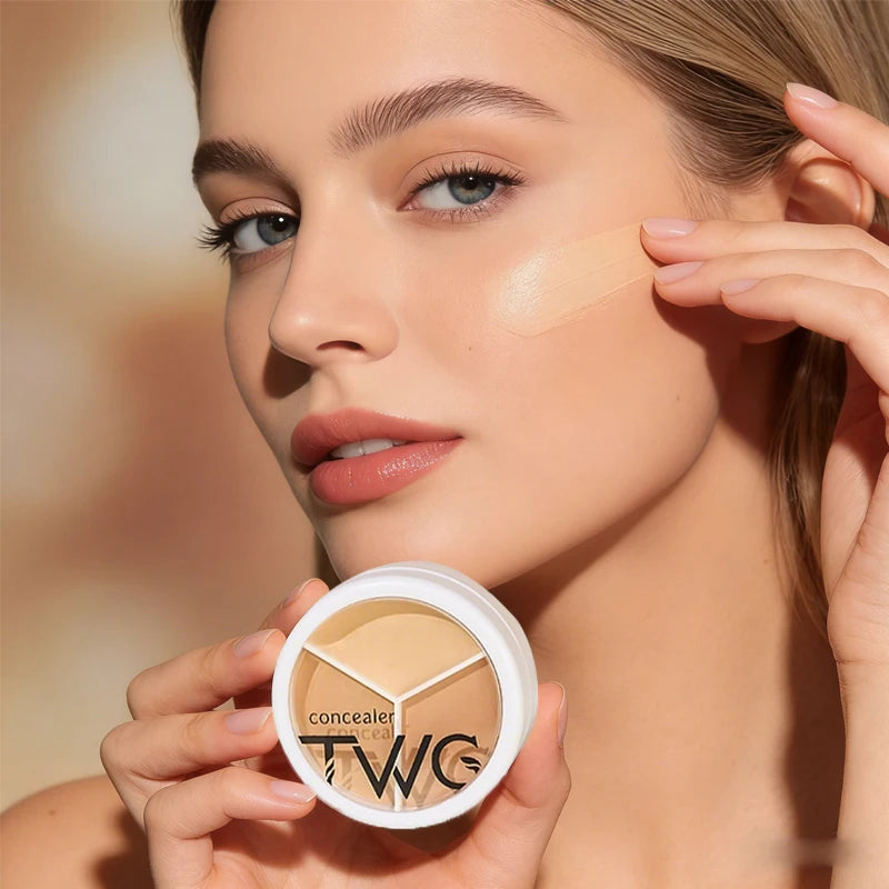 Three-Color Face Concealer Palette