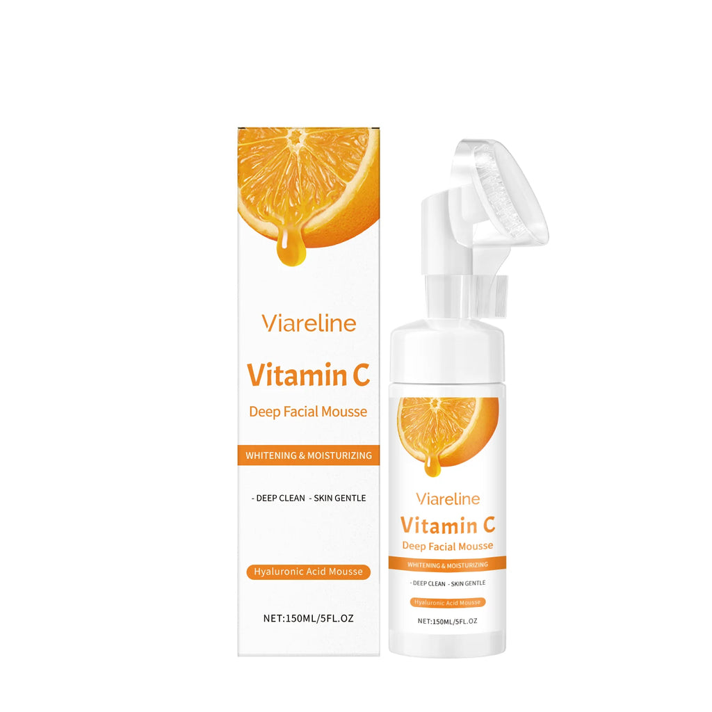 Brightening Vitamin C Facial Cleanser with Exfoliating Brush
