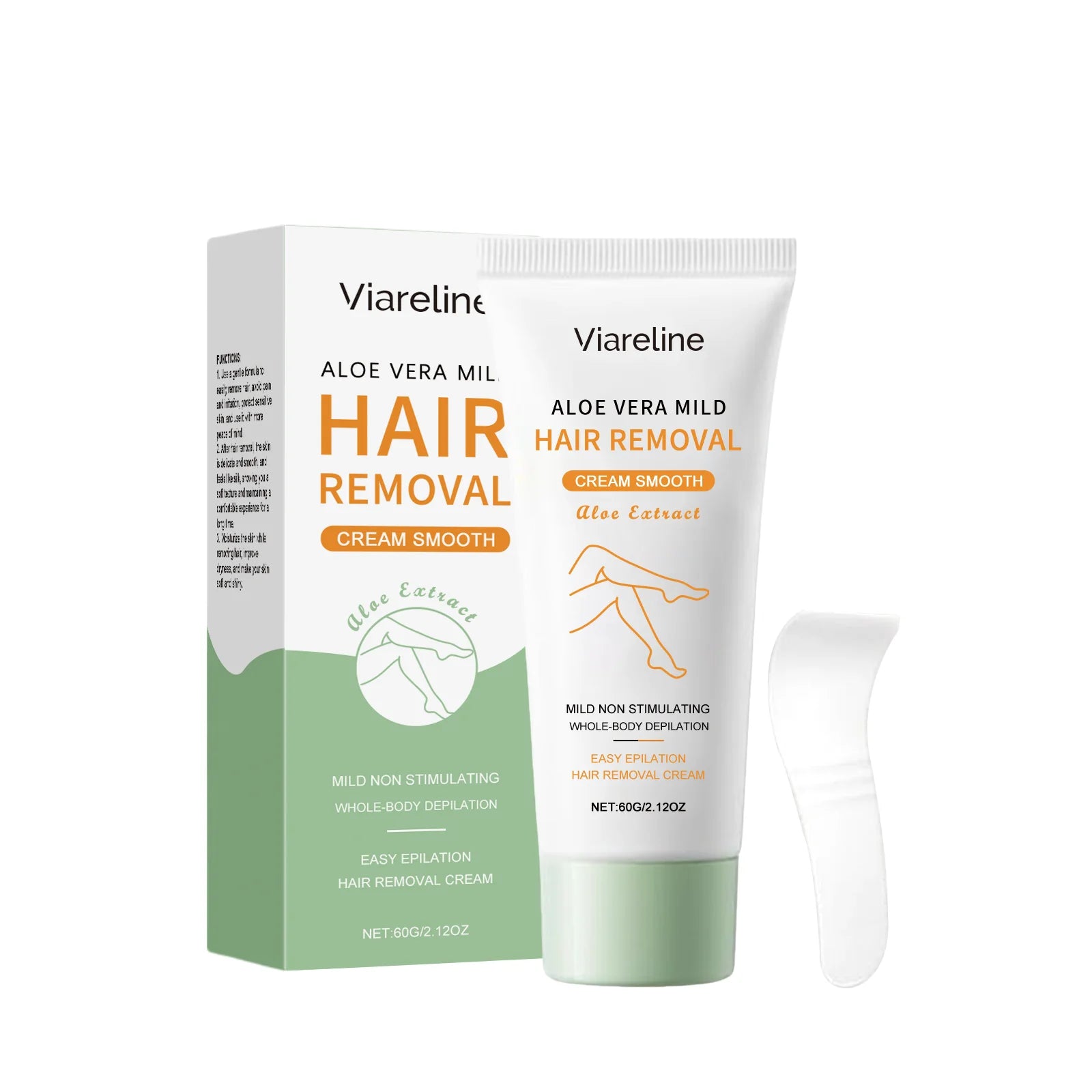 Painless Aloe Vera Hair Removal Cream for Smooth Skin - 14