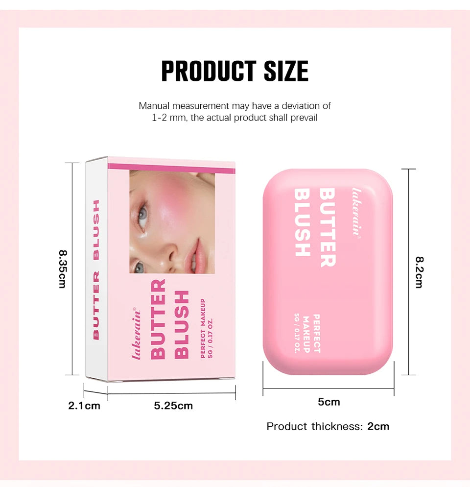 Silky Butter Cream Blush for Long-Lasting Natural Glow
