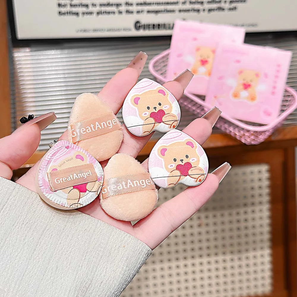 5-Piece Portable Makeup Powder Puff Set