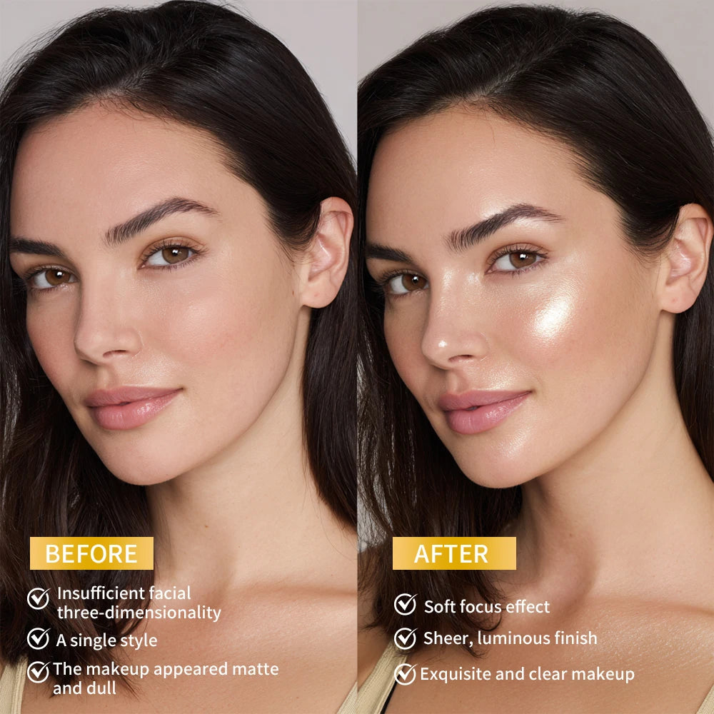 Baked Pearl Shimmer Face Highlighter Powder