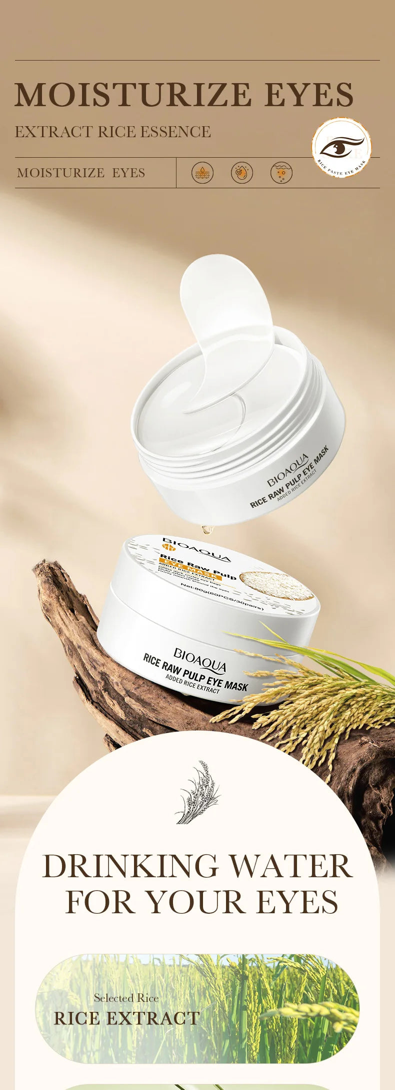 Hydrating Collagen Eye Patches for Dark Circles and Puffiness
