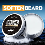 Refreshing Men's Shaving Soap for Smooth Beard Grooming