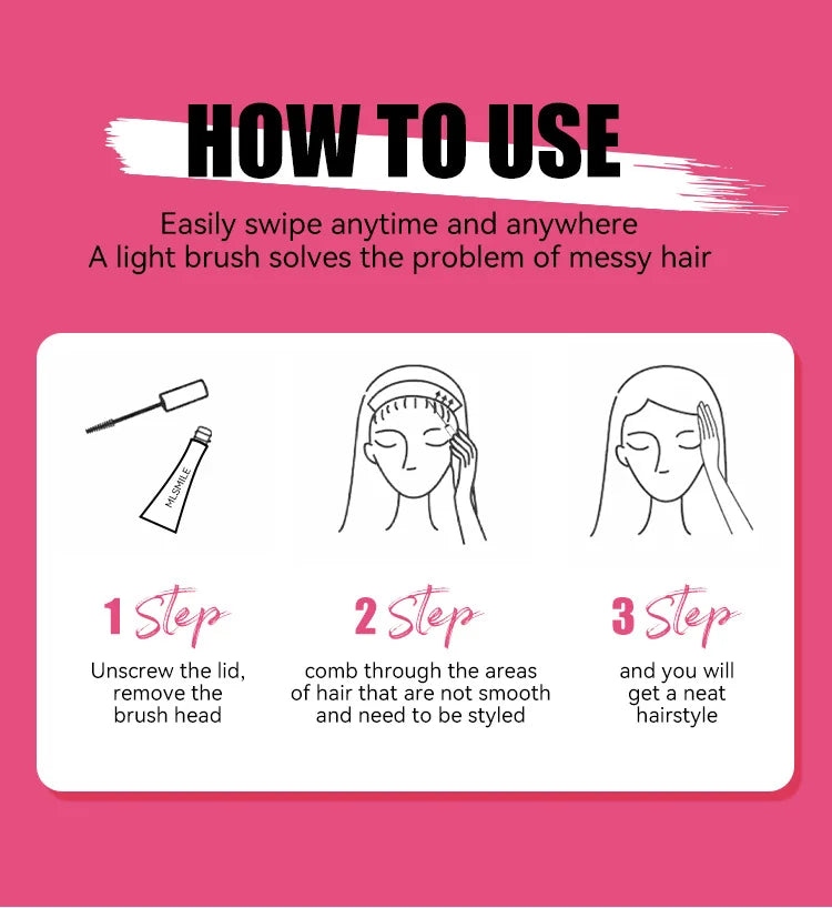 Strong Hold Hair Finishing Wand for Flyaways and Baby Hairs