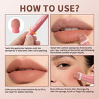 2-in-1 Velvet Lip Cream and Cheek Blush with Cushion Applicator