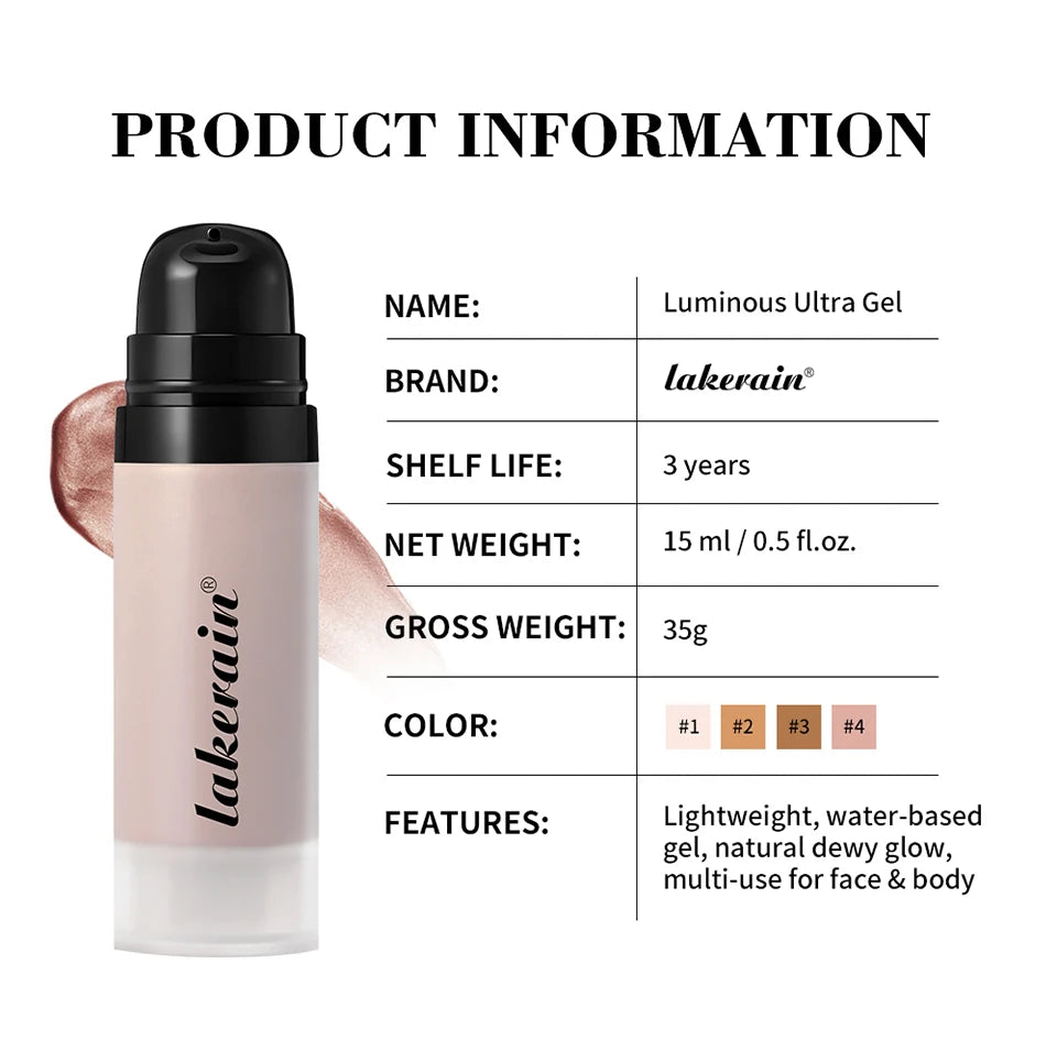 Dewy Liquid Highlighter and Illuminator Gel