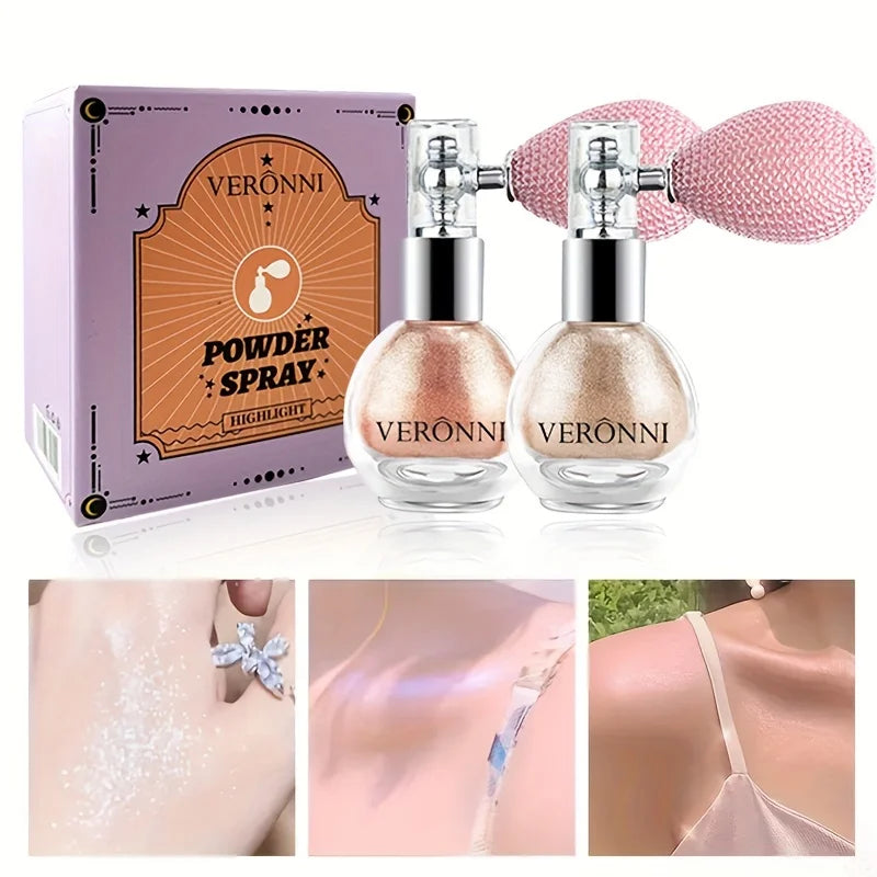Shimmering Body and Face Glitter Highlighter Spray