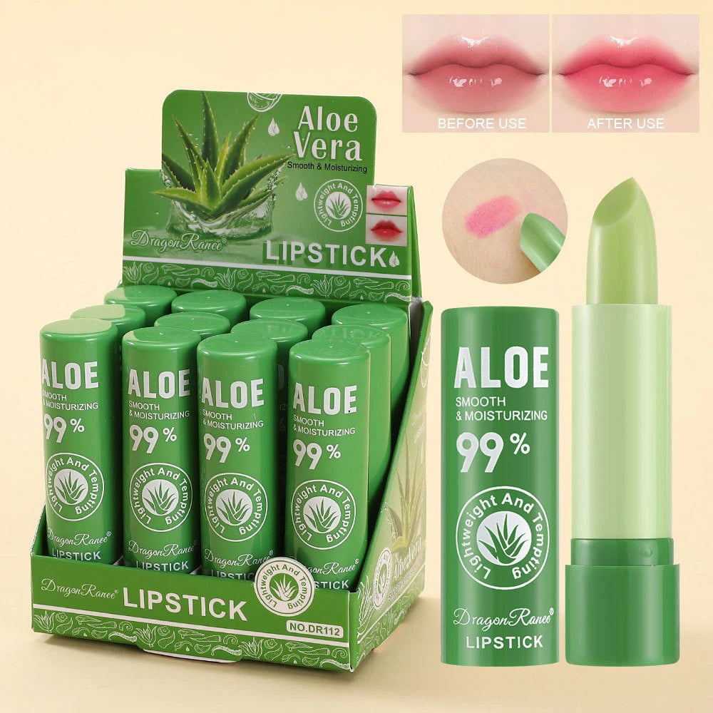 Color Changing Aloe Vera Moisturizing Lip Balm Set
