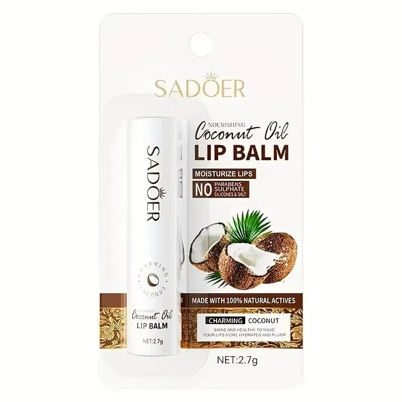 Hydrating Coconut Oil Lip Balm for Daily Moisturizing Care - 8