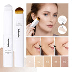 Color-Adapting Foundation Stick with Built-in Brush
