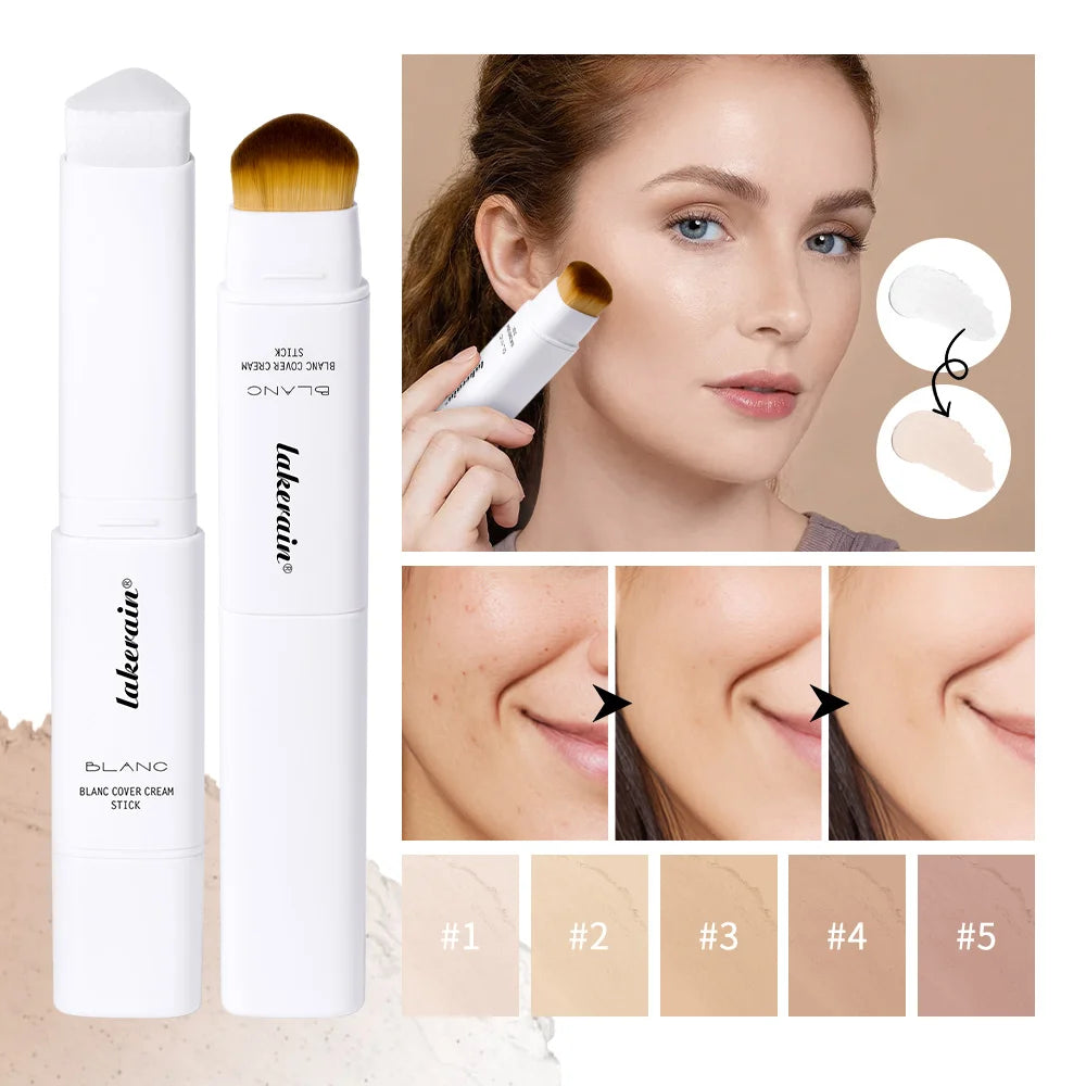 Color-Adapting Foundation Stick with Built-in Brush