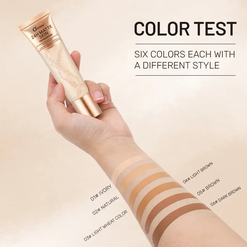 Long-Lasting Waterproof Matte Liquid Foundation - 5