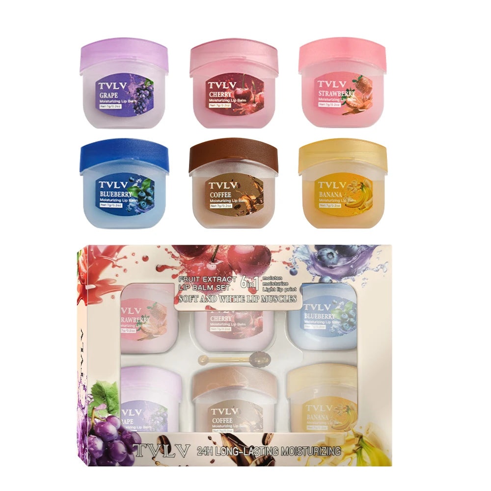 Hydrating Fruit Extract Lip Balm Set for Soft Smooth Lips - 21