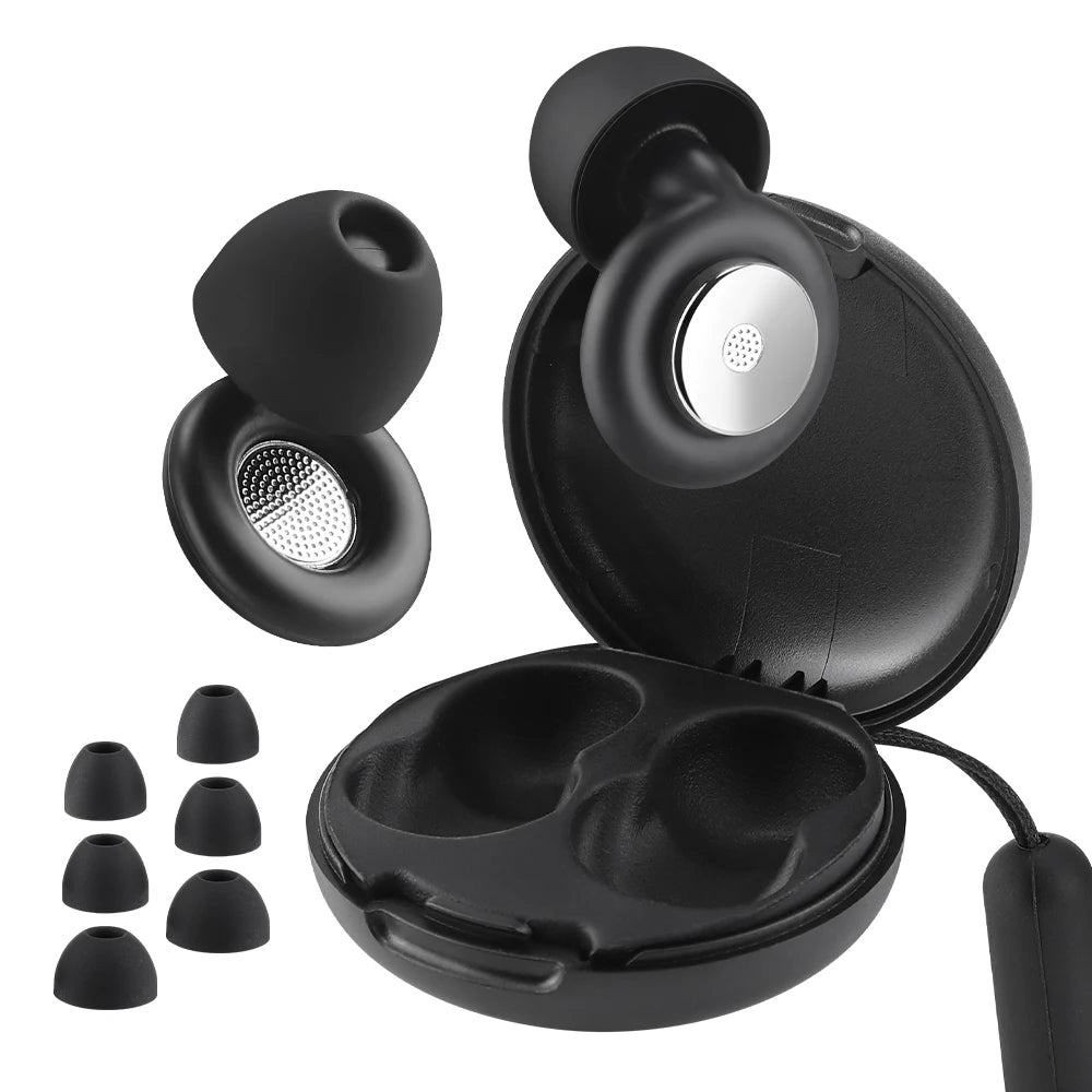 Reusable Noise Cancelling Silicone Earplugs for Sleep and Travel