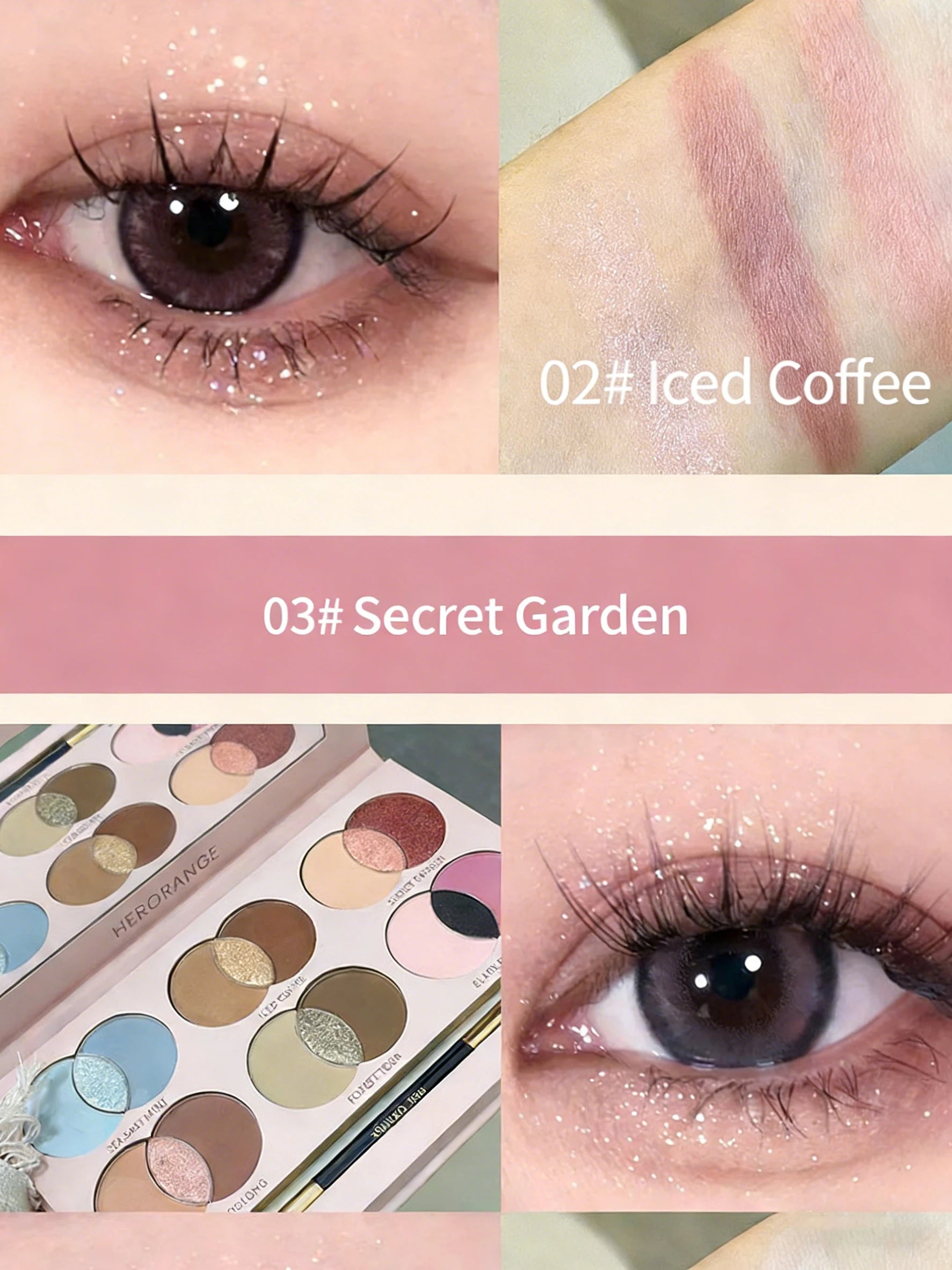 18-Color Vibrant Shimmer Eyeshadow Palette