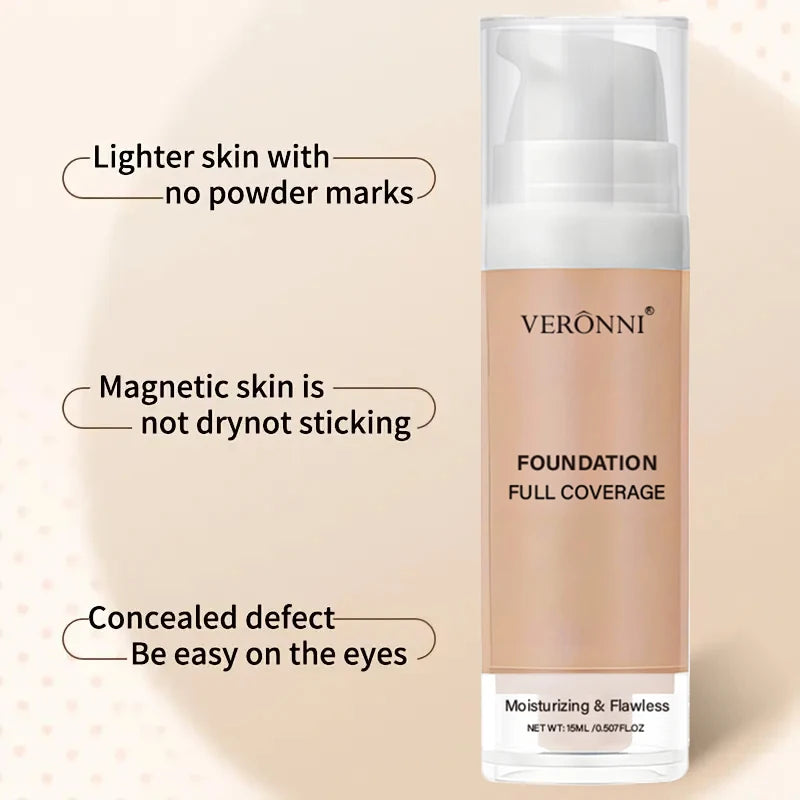 Full Coverage Waterproof Liquid Foundation for Flawless Skin - 9