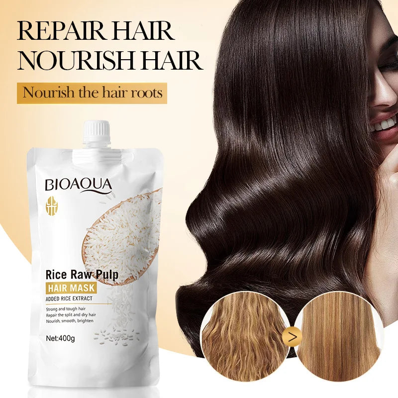 Deep Repair Rice Extract Hair Mask for Damaged Hair - 1