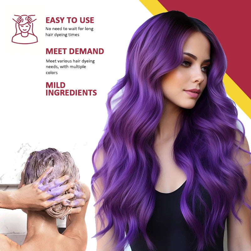 Color Depositing Semi-Permanent Hair Dye Shampoo