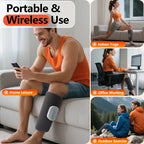 Cordless Heated Air Compression Leg Massager