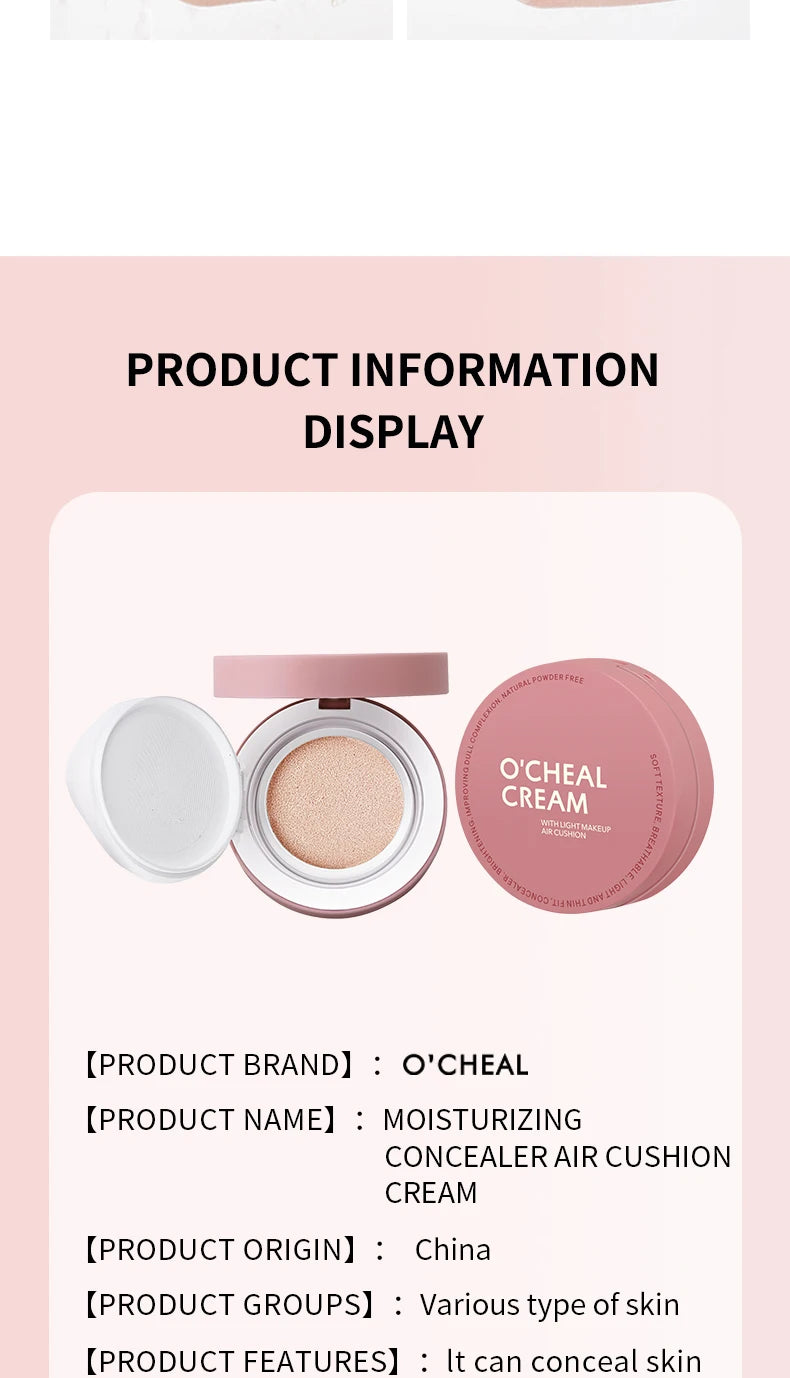 Waterproof Long-Lasting Moisturizing Foundation Cushion